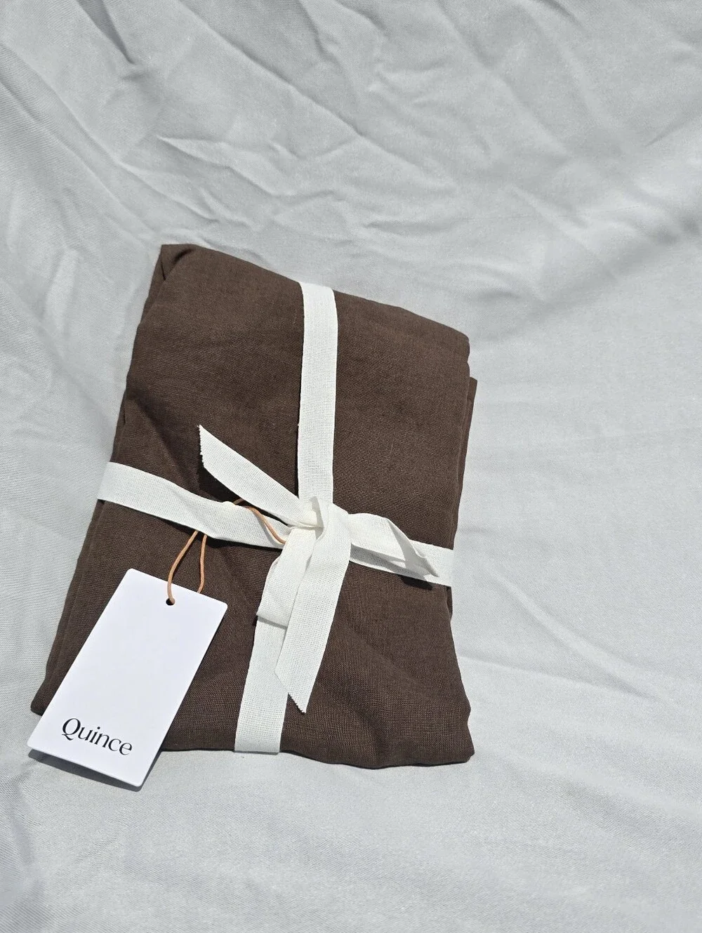 Quince 100% European Linen Expresso King Sham SET Of 2 Dark Brown